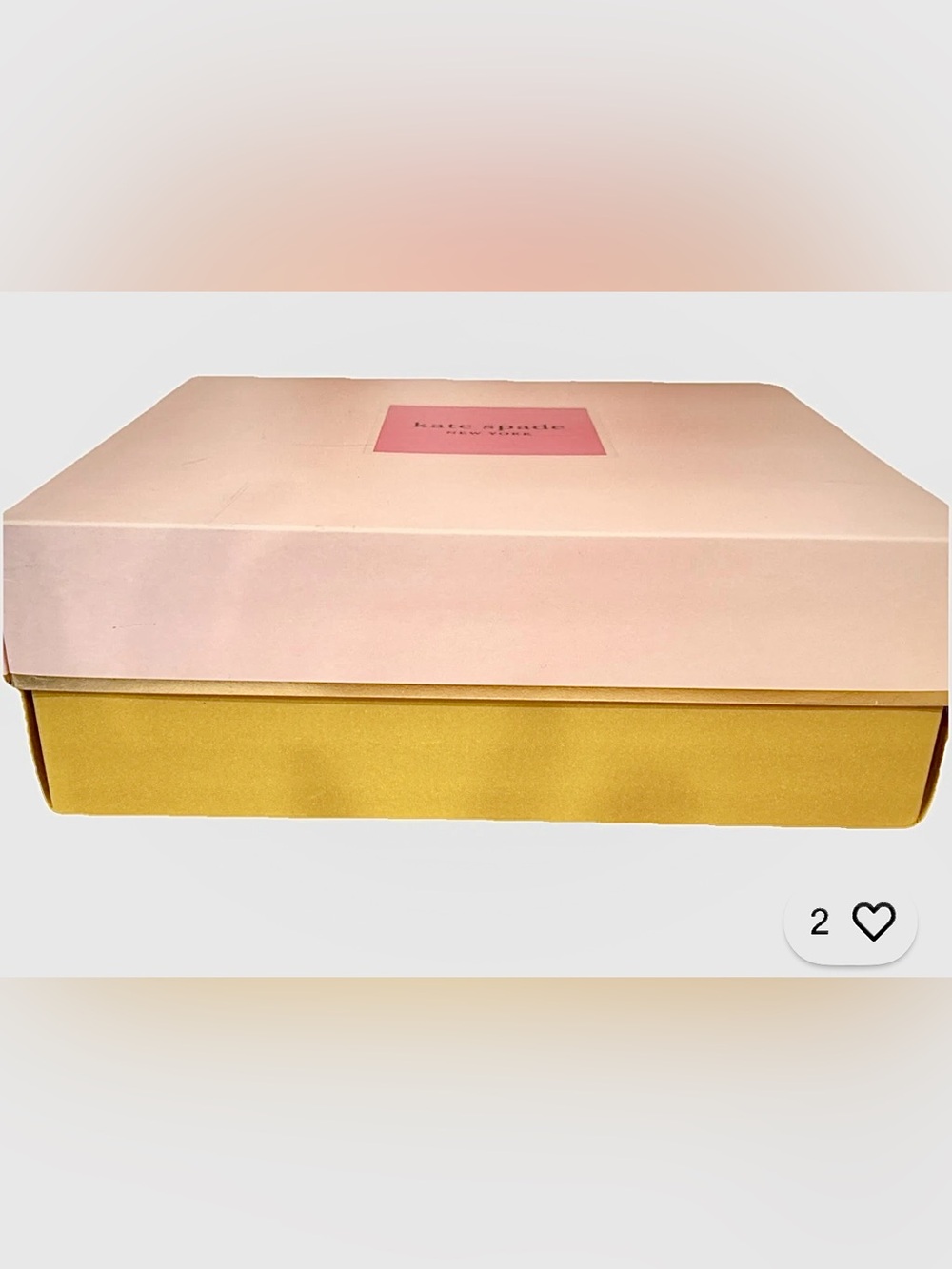 Kate Spade Empty Gift Box Pink 9.75"x 8.25"x 3.25"